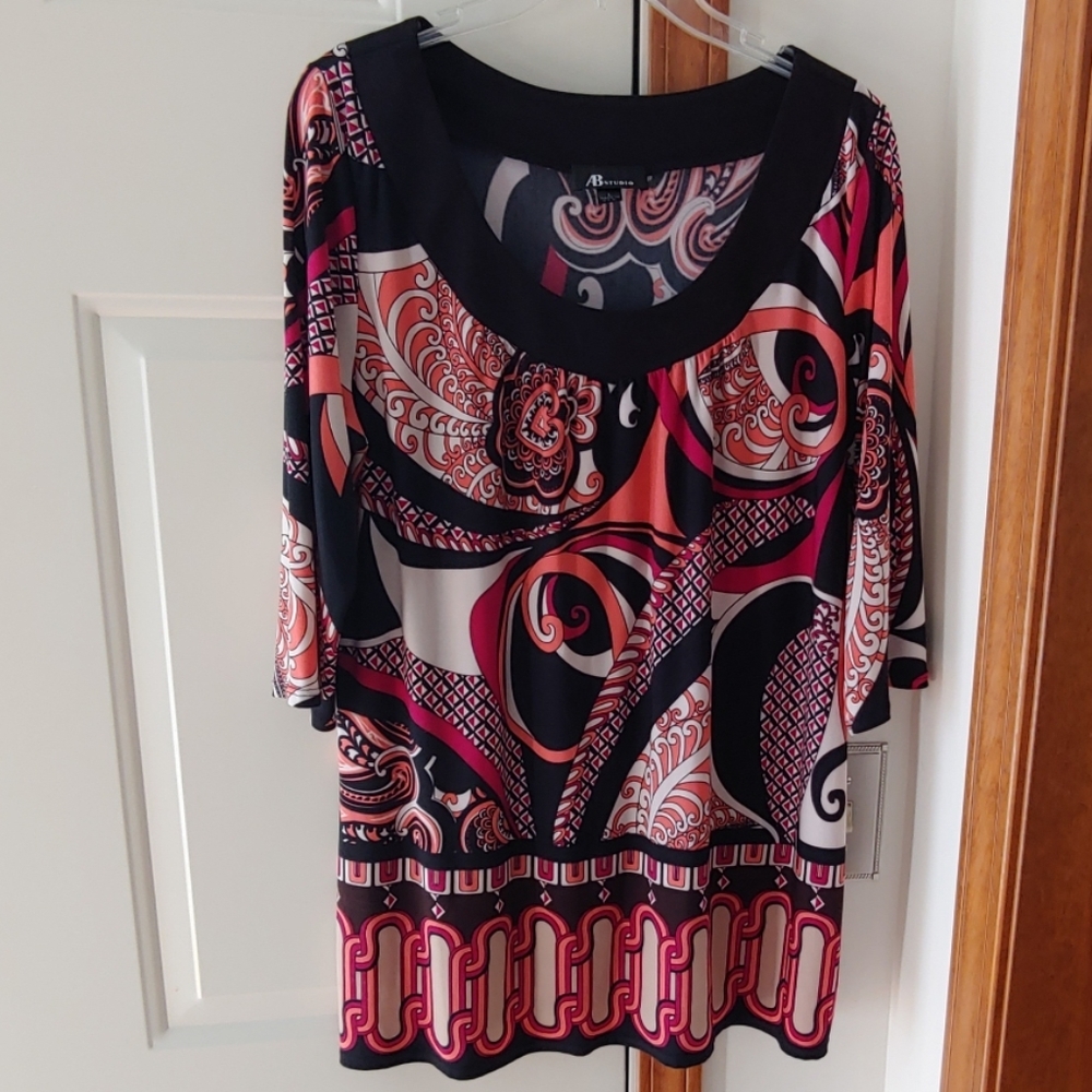 Peach designed tunic